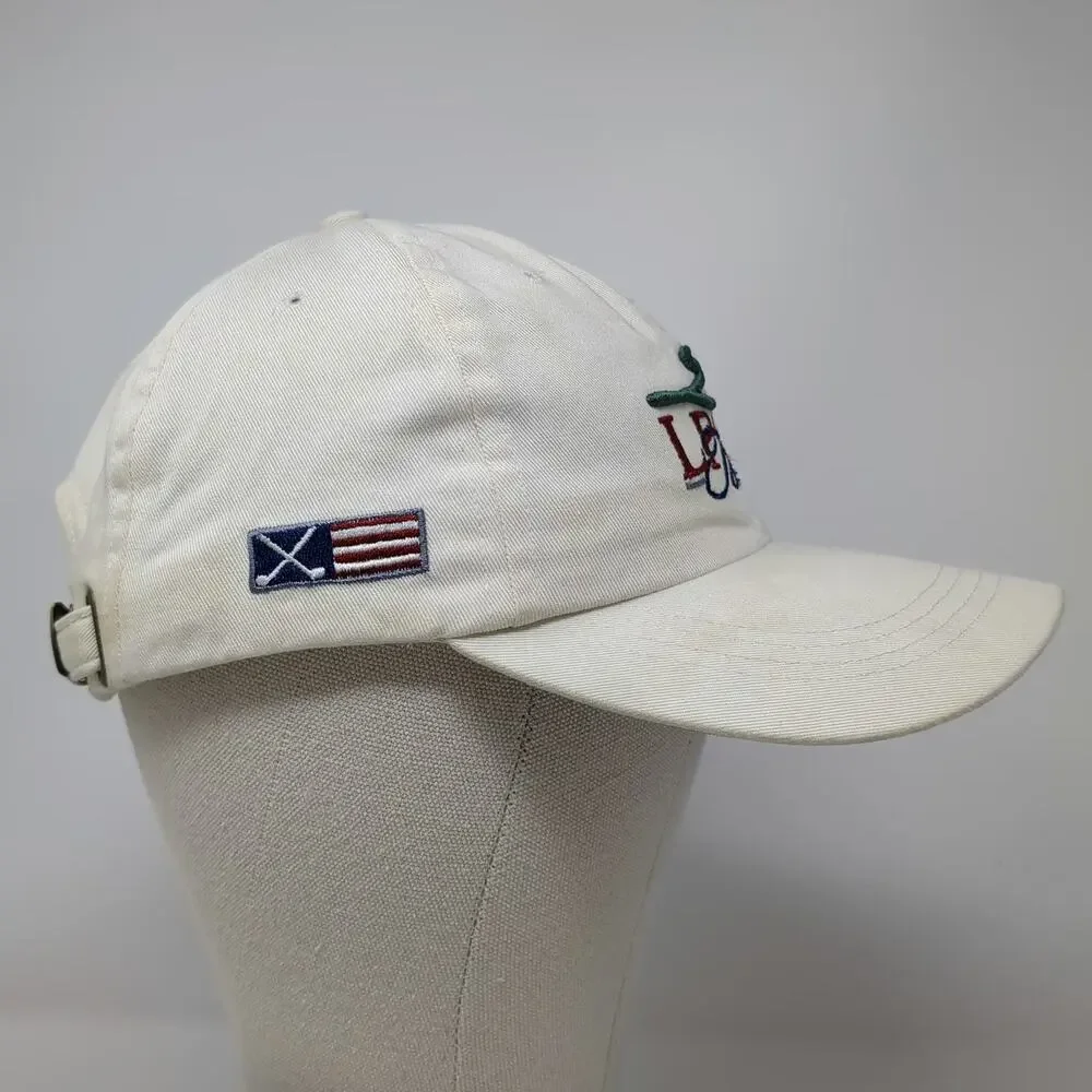 Ahead LPGA Tour Baseball Cap White One Size Golf Embroidery Slideback Strap Hat